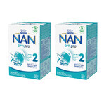 Nestle NAN Optipro 2, Folgemilch für Säuglinge ab 6 Monaten, 2 x 650 g Nestle NAN Optipro 2, Folgemilch für Säuglinge ab 6 Monaten, 2 x 650 g