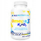Allnutrition Omega 3 K2 + D3, fish oil 1000 mg + vitamin K 100 &#181;g + vitamin D 2000 IU, 30 capsules