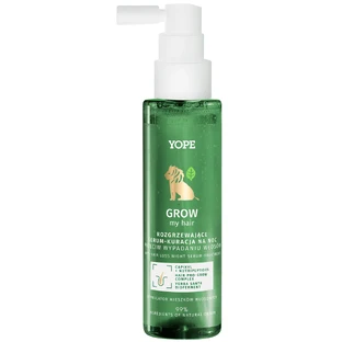 Yope Grow My Hair, sérum de nuit chauffant-cure contre la chute des cheveux, 110 ml