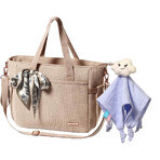 BabyOno, kinderwagenzak, Carmen, beige + knuffeldoekje, Blinky Cloud, 1 gratis artikel BabyOno, kinderwagenzak, Carmen, beige + knuffeldoekje, Blinky Cloud, 1 gratis artikel