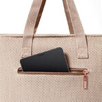 BabyOno, kinderwagenzak, Carmen, beige + knuffeldoekje, Blinky Cloud, 1 gratis artikel
