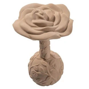 Natruba, Naturkautschuk-Beißring mit Rassel, rosa, ab Geburt, 1 Stück