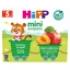 HiPP Mini Postre Bio, manzana, albaricoque, después de 5 meses, 4 x 100 g
