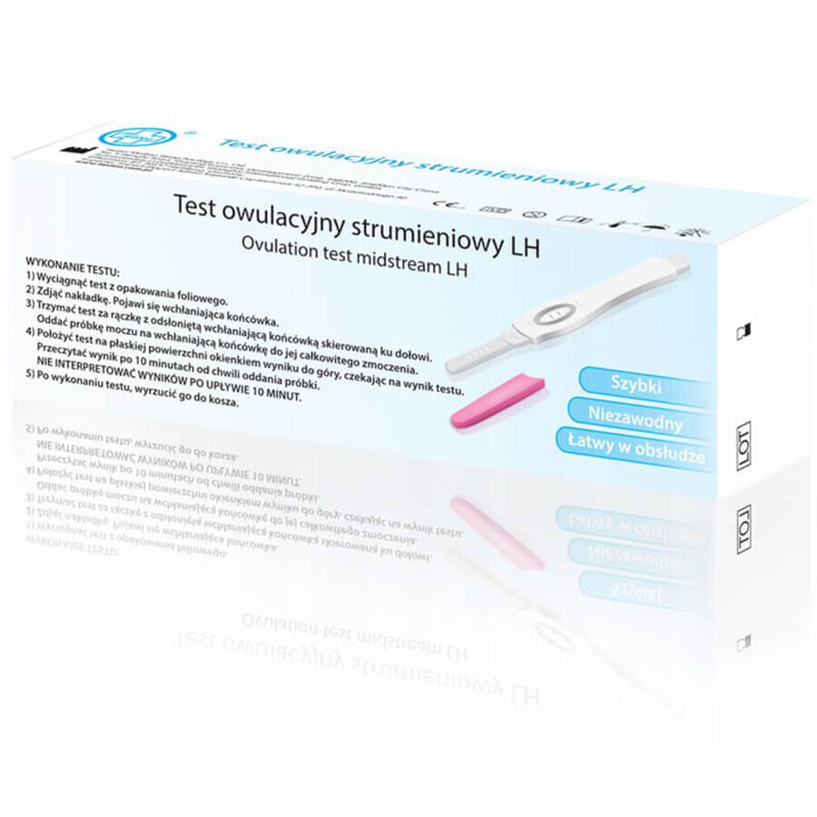 Testeo, ovulation test, LH streaming, 7 pieces