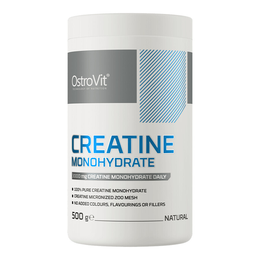 OstroVit Creatina monoidrato, gusto naturale, 500 g