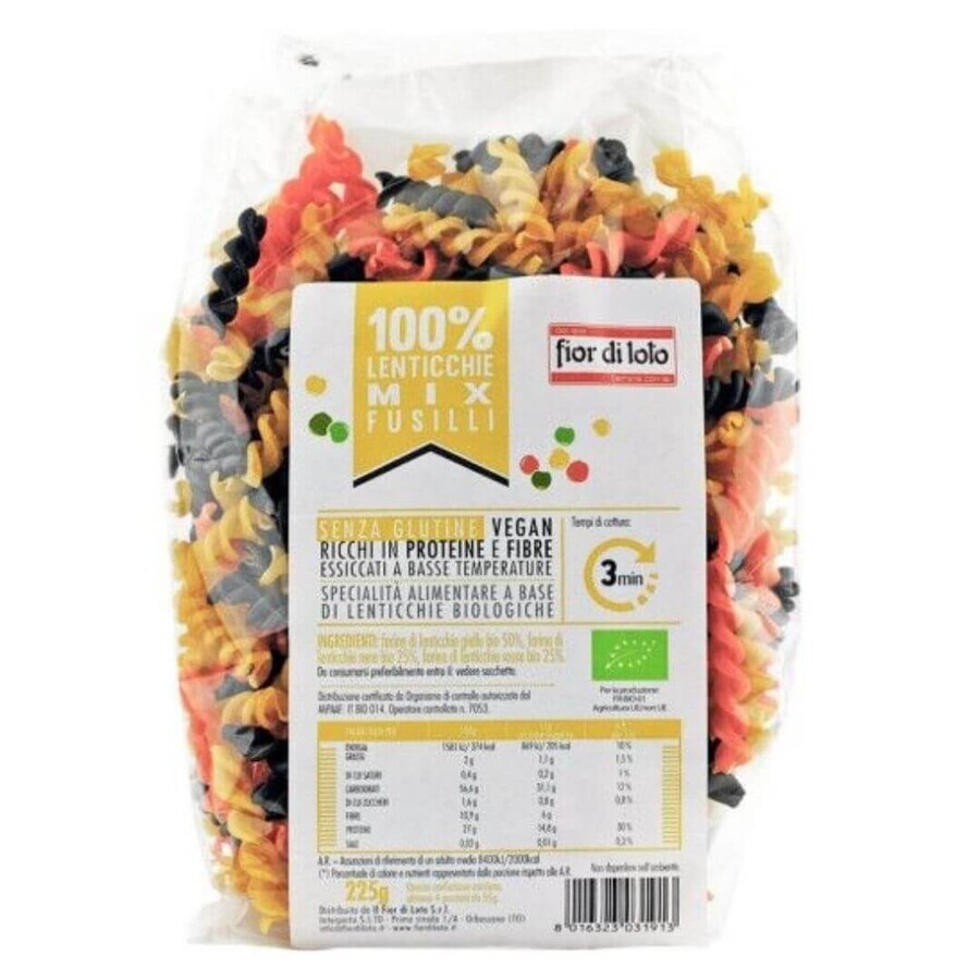 Acquista Fior Di Loto Fusilli Di Lenticchie Mix Bio Senza Glutine 225g Fior Di Loto Fusilli Di Lenticchie Mix Bio Senza Glutine 225g