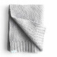 Coperta in cotone lavorato a maglia Moss, 80x100 cm, Grigio, Tuxi