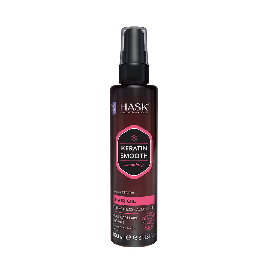 Ulei pentru netezirea parului Keratin Smooth, 100 ml, Hask