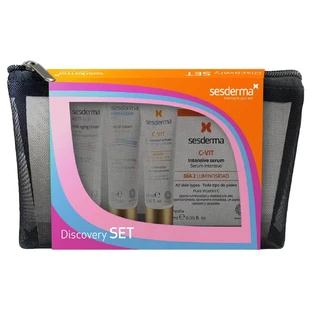 Sesderma Discovery Set, suero en ampollas 2 x 1,5 ml + suero liposomado, 10 ml + crema hidratante, 15 ml + crema antiedad, 10 ml
