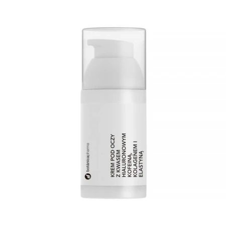 Botanicapharma, crema para el contorno de ojos con ácido hialurónico, cafeína, colágeno y elastina, 30 ml
