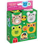 CzuCzu Animali, puzzle con foro per bambini, da 12 mesi, 14 pezzi