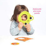 CzuCzu Animali, puzzle con foro per bambini, da 12 mesi, 14 pezzi CzuCzu Animali, puzzle con foro per bambini, da 12 mesi, 14 pezzi