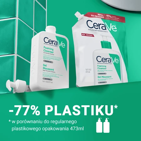 CeraVe, reinigende reinigingsgel met ceramiden, normale en vette huid, bouillon, 473 ml