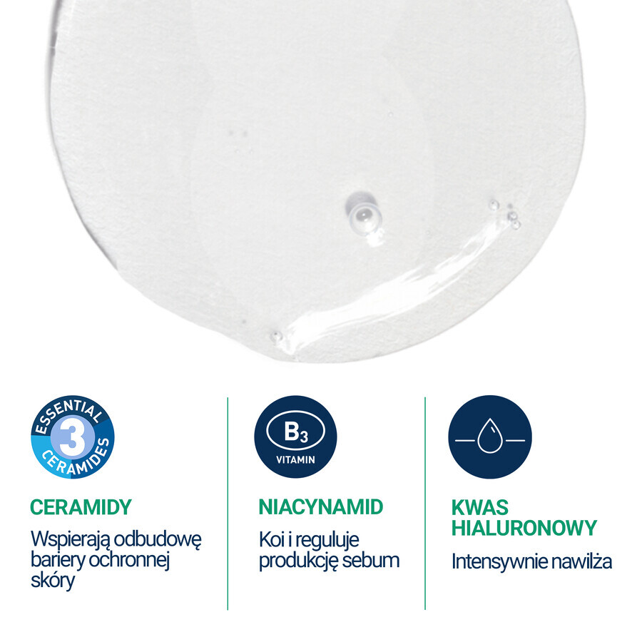 CeraVe, cleansing cleansing gel with ceramides, normal and oily skin, stock, 473 ml