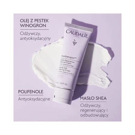 Caudalie Vinotherapist, regenerierende Hand- und Nagelcreme, 75 ml
