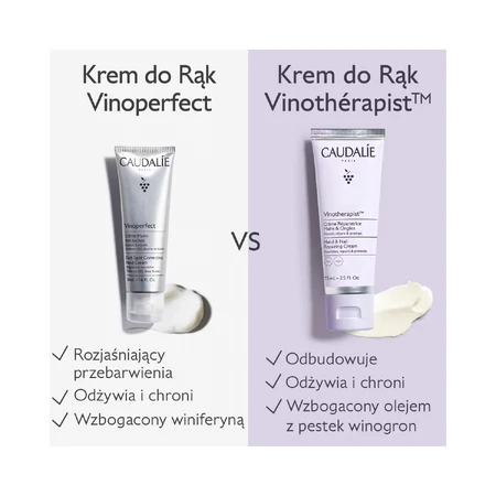 Caudalie Vinotherapist, regenerierende Hand- und Nagelcreme, 75 ml