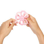 BabyOno, siliconen bijtring, bloem, roze, vanaf de geboorte, 1 stuk