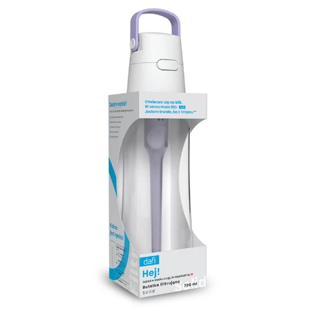Dafi Solid, Filterflasche, Lavendel, 0,7 l + Wasserfilter, 1 Stück