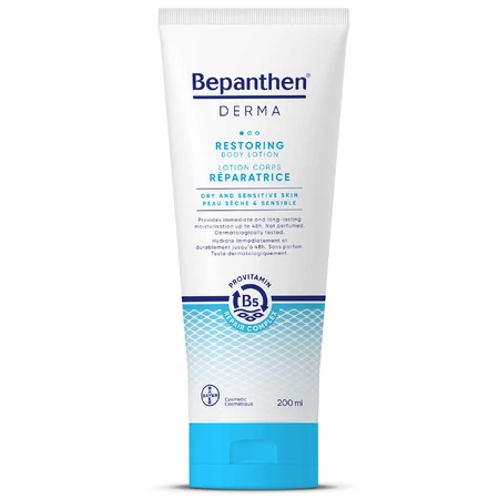 Bepanthen Derma Restoring, feuchtigkeitsspendende und revitalisierende Körperlotion, 200 ml