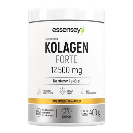 Essensey Colágeno Forte 12500 mg, mango-naranja, 400 g