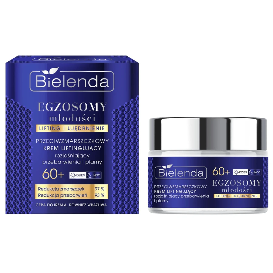 Bielenda Exosomes of Youth 60+, anti-wrinkle lifting cream, brightening hyperpigmentation and spots, 50 ml