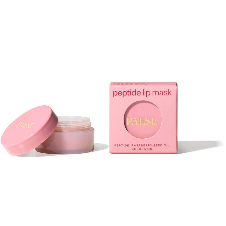 Paese, mascarilla labial peptídica, frambuesa, 10 g
