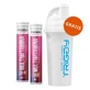 Set Triggy Multivitamin, goût fraise, 2 x 20 comprimés effervescents + shaker, 700 ml gratis