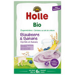 Holle Bio rijstepap, bosbes en banaan met geitenmelk, glutenvrij, vanaf 6 maanden, 200 g