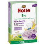 Holle Bio rijstepap, bosbes en banaan met geitenmelk, glutenvrij, vanaf 6 maanden, 200 g