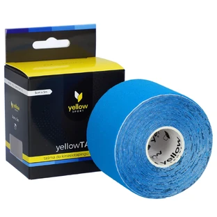 YellowSport YellowTape, kinesiotaping tape, blauw, 5 cm x 5 m