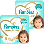 Pampers Premium Care set, luiers maat 5, 11-16 kg, 2 x 88 stuks