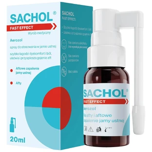 Sachol Fast Effect, für aphthöse und aphthöse Stomatitis, Spray, 20 ml