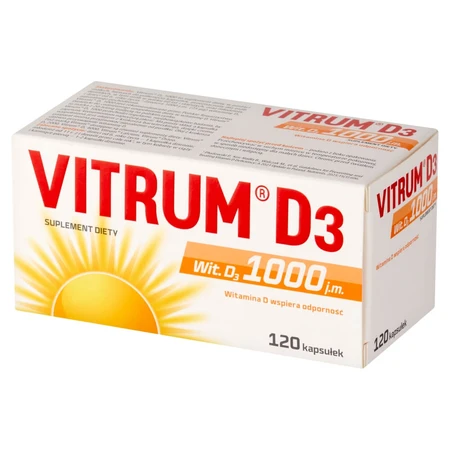 Vitrum D3, vitamine D 1000 IE, 120 capsules