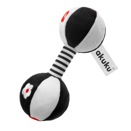 Ackuku, sonajero de felpa, barbell, 1 pieza