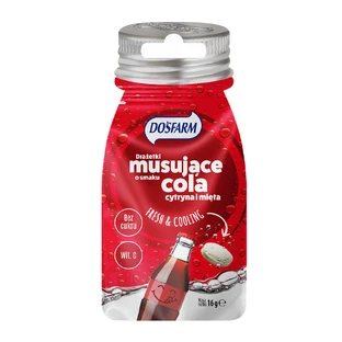 Dosfarm Dragees refrescantes con vitamina C, cola, limón y sabor a menta, 16 g