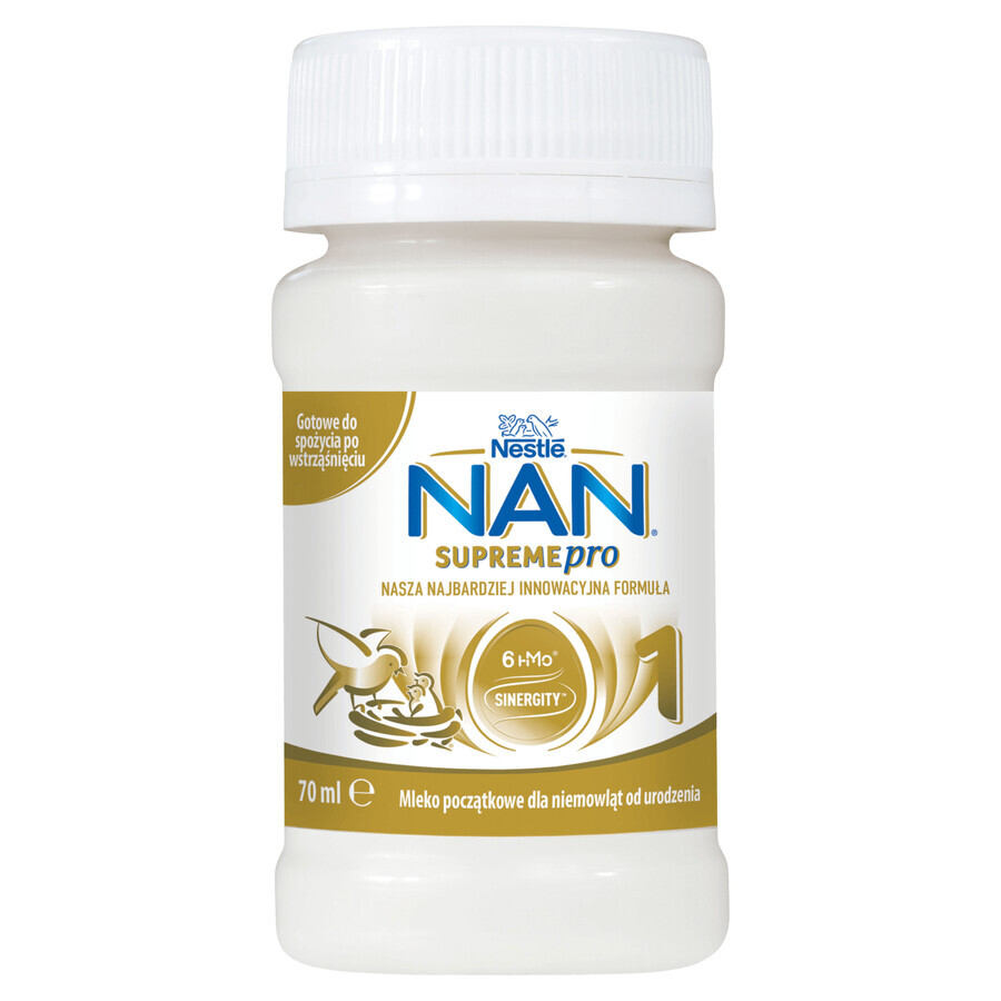 Nestle NAN Supremepro 1 HMO, ready-to-drink infant milk, from birth, 70 ml