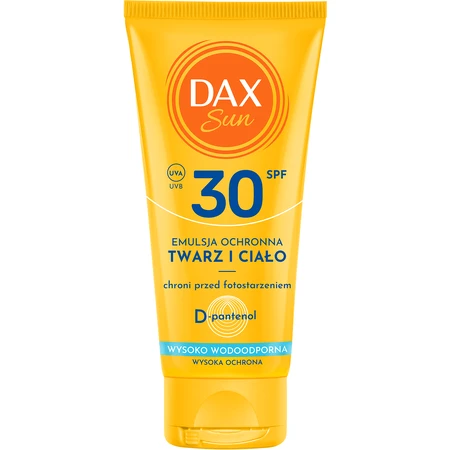 DAX Sun, emulsión protectora, cara y cuerpo, SPF 30, 50 ml