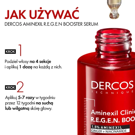 Vichy Dercos Aminexil Clinical Booster, suero capilar, 90 ml