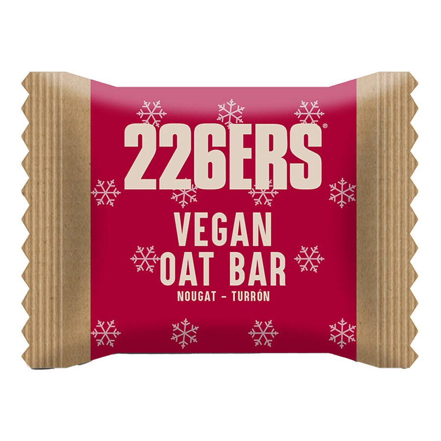 226Ers Vegan Oat Bar, barrita energética de avena, turrón-turrón, 50 g