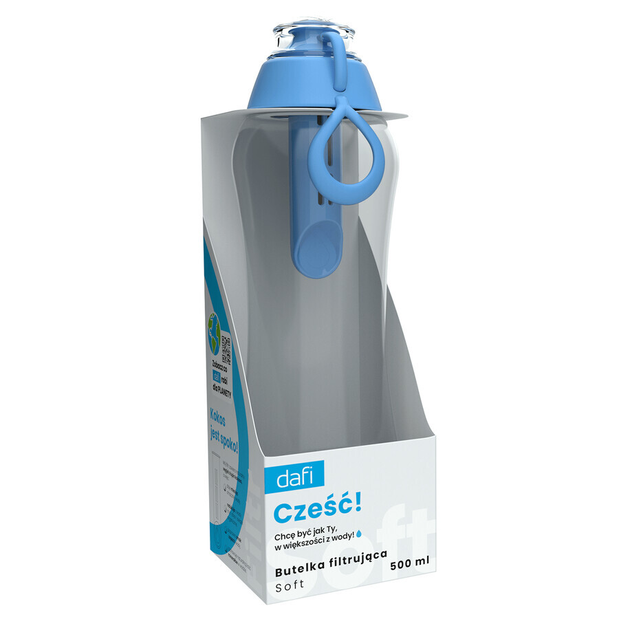 Dafi Soft, Filterflasche, himmlisch, 0,5 l + Wasserfilter, 1 Stück
