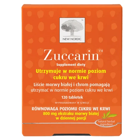 Zuccarin set, white mulberry, 2 x 120 comprimés + flacon avec tiroirs à médicaments gratuit