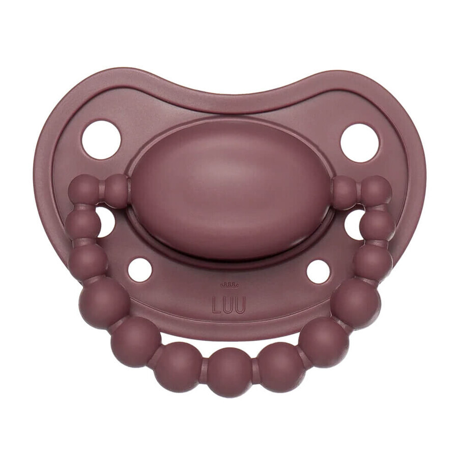 Luu Kids, fopspeen, speen, silicone, Marokkaans Roze, vanaf 6 maanden, 1 stuk