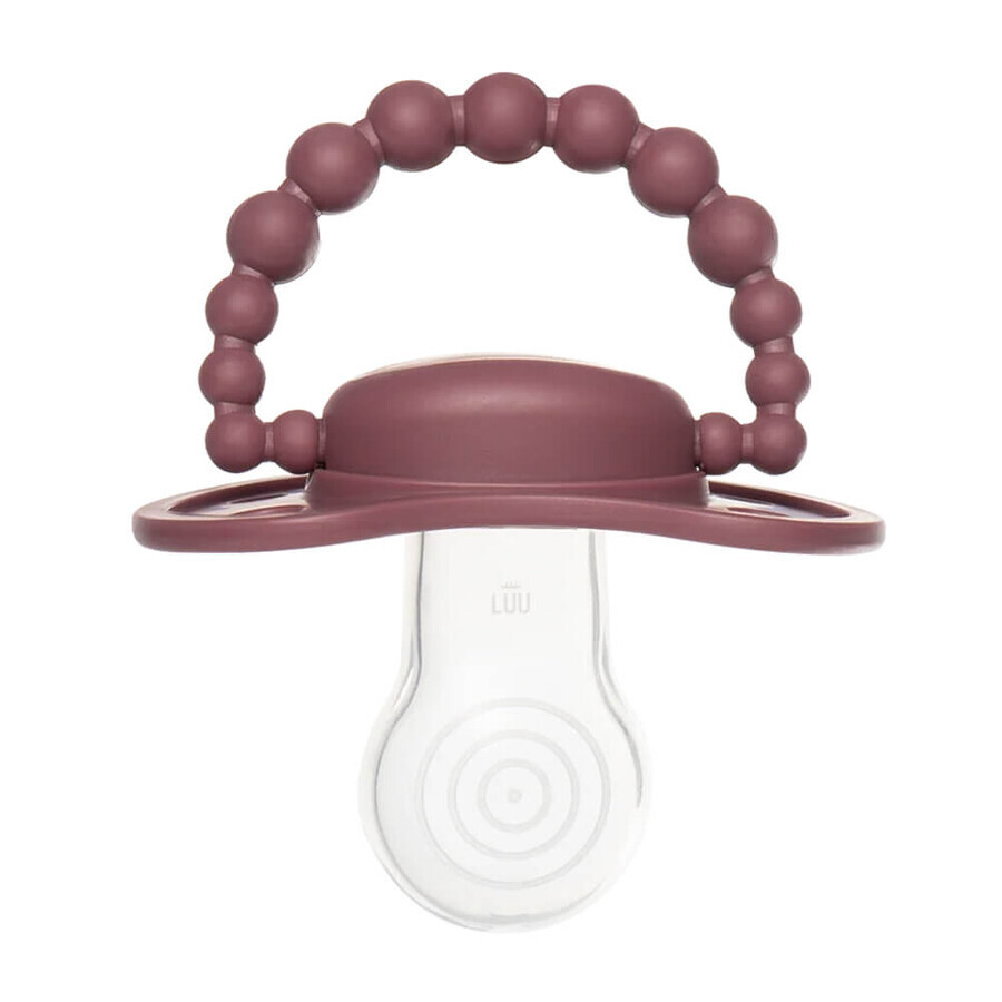 Luu Kids, fopspeen, speen, silicone, Marokkaans Roze, vanaf 6 maanden, 1 stuk