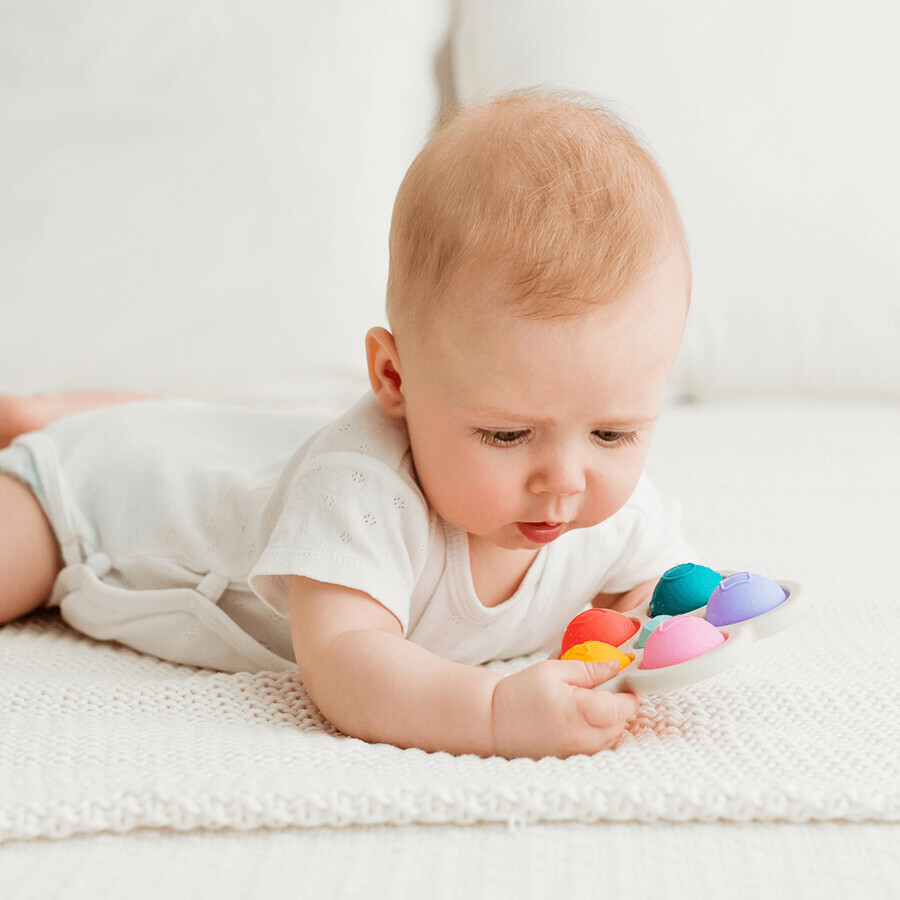 Dumel GiliGums, jouet sensoriel, Coloured Shapes Pop It, à partir de 3 mois, 1 pièce