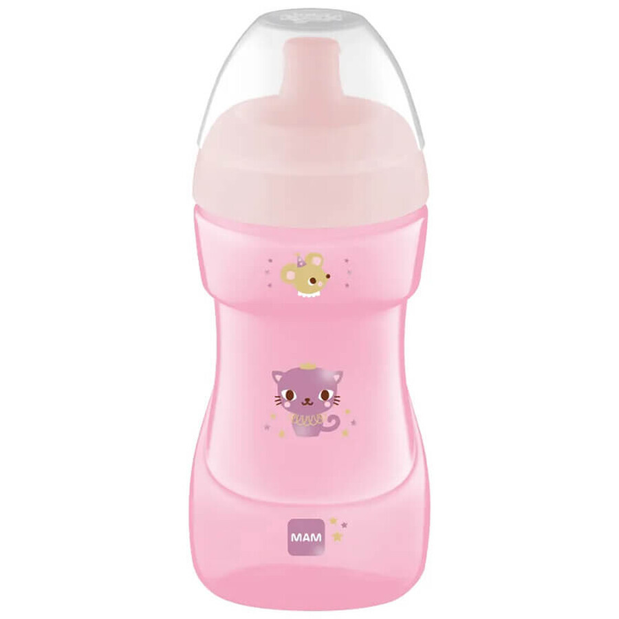 MAM Sports Cup, Tropfbecher, rosa, ab 12 Monaten, 330 ml