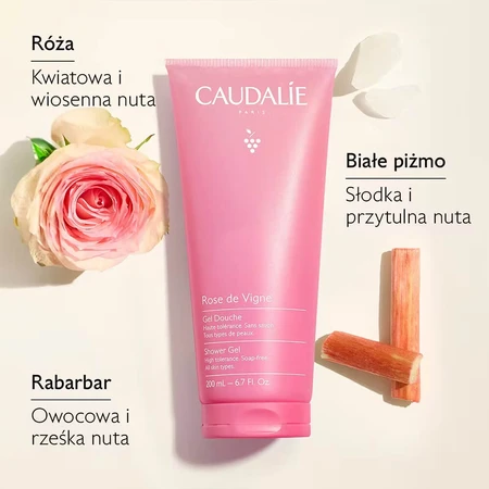 Caudalie Rose de Vigne, douchegel, 200 ml