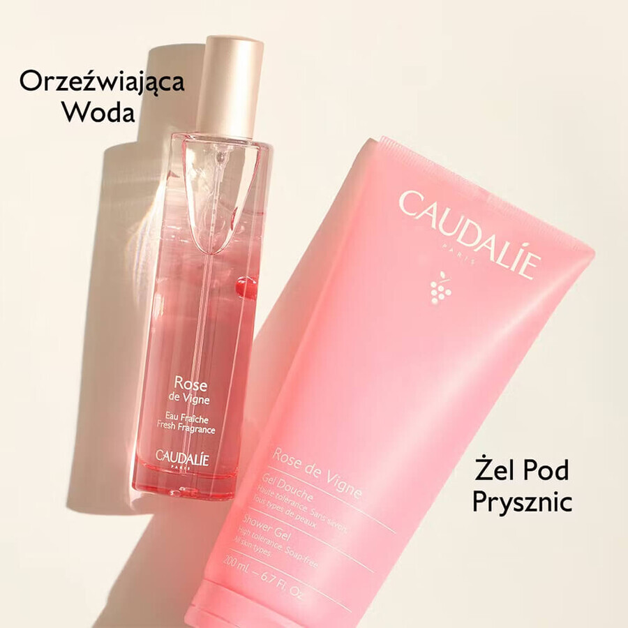 Caudalie Rose de Vigne, gel de ducha, 200 ml