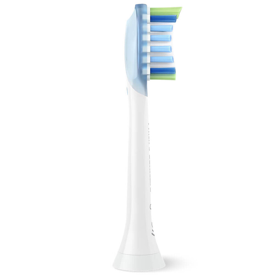 Philips, punte di ricambio per lo spazzolino sonico Sonicare C3 Premium Plaque Defence, bianco, 4 pezzi