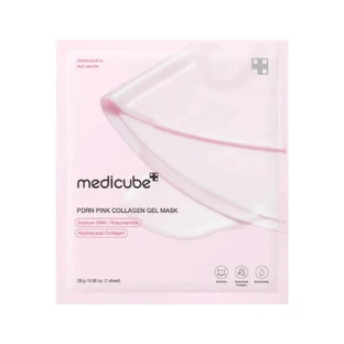 Mascarilla facial de gel de colágeno rosa PDRN, 28 g, Medicube