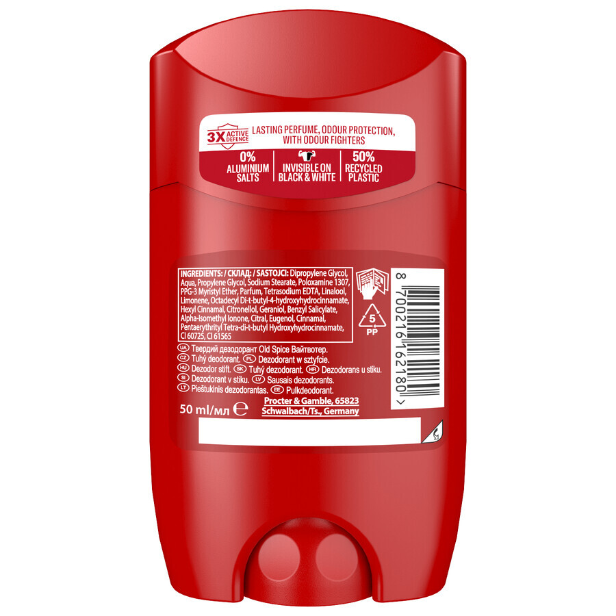 Old Spice, deodorante in stick, Whitewater, 50 ml